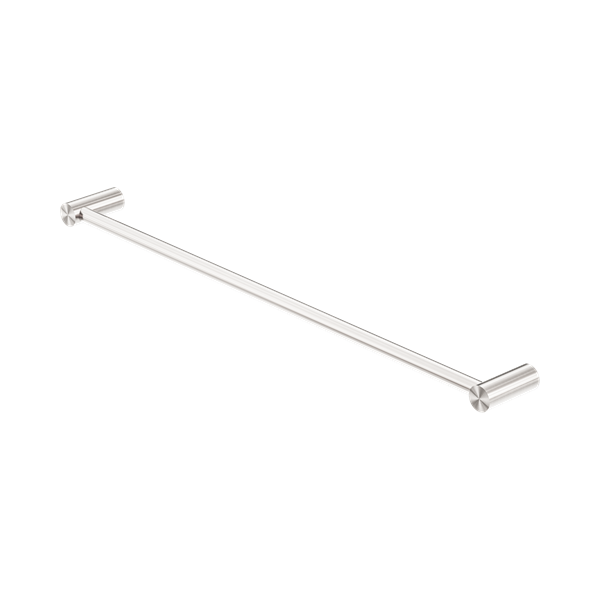 Nero New Mecca Single Towel Rail 600mm Brushed Nickel - NR2324BN