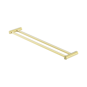 Nero New Mecca Double Towel Rail 600mm Brushed Gold - NR2324dBG