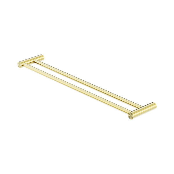Nero New Mecca Double Towel Rail 600mm Brushed Gold - NR2324dBG