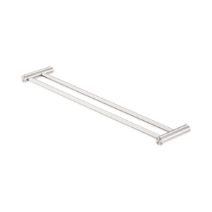 Nero New Mecca Double Towel Rail 600mm Brushed Nickel - NR2324dBN