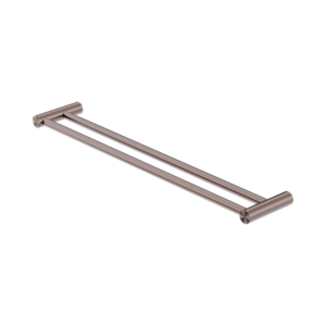 Nero New Mecca Double Towel Rail 600mm Brushed Bronze - NR2324dBZ