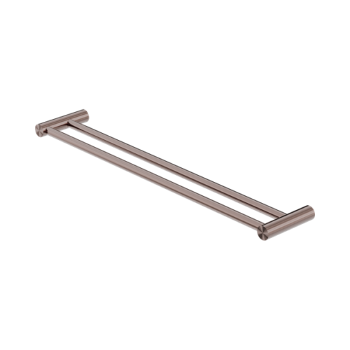NR2324dBZ-New-Mecca-Double-Towel-Rail-600mm-Brushed-Bronze-Thumb.png Nero New Mecca Double Towel Rail 600mm Brushed Bronze - NR2324dBZ