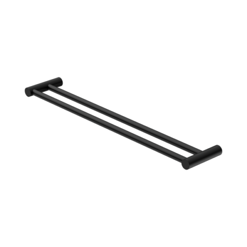 NR2324dMB-New-Mecca-Double-Towel-Rail-600mm-Matte-Black-Thumb.png Nero New Mecca Double Towel Rail 600mm Matte Black - NR2324dMB