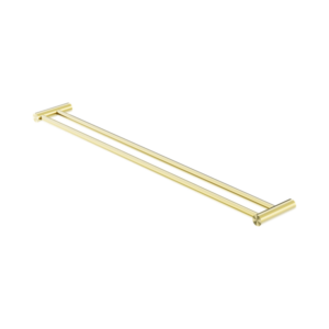 Nero New Mecca Double Towel Rail 800mm Brushed Gold - NR2330dBG