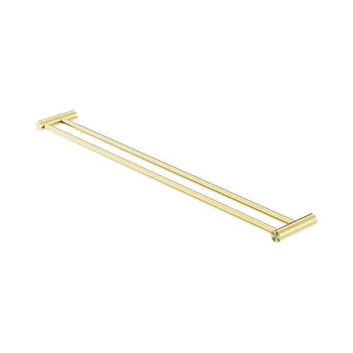 NR2330dBG-New-Mecca-Double-Towel-Rail-800mm-Brushed-Gold-Thumb.png Nero New Mecca Double Towel Rail 800mm Brushed Gold - NR2330dBG