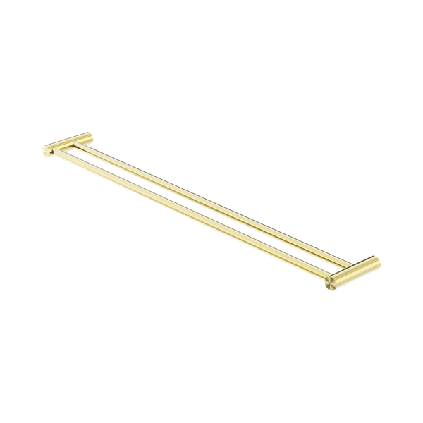 Nero New Mecca Double Towel Rail 800mm Brushed Gold - NR2330dBG