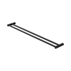 Nero New Mecca Double Towel Rail 800mm Matte Black - NR2330dMB