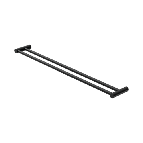 NR2330dMB-New-Mecca-Double-Towel-Rail-800mm-Matte-Black-Thumb.png Nero New Mecca Double Towel Rail 800mm Matte Black - NR2330dMB