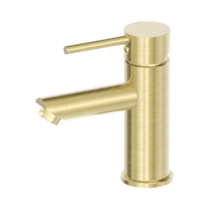 Nero Dolce Basin Mixer Straight Spout Brushed Gold - NR250802BG
