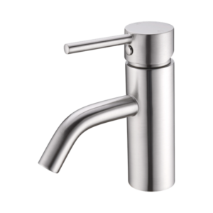 Nero Dolce Basin Mixer Stylish Spout Brushed Nickel - NR250802aBN