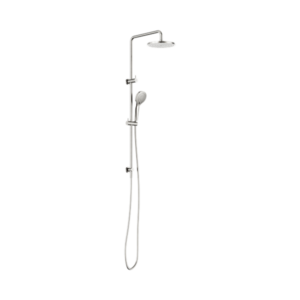 Nero Round Twin Shower With Air Shower I Brushed Nickel - NR250805D01BN