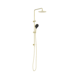 Nero Round Twin Shower With Air Shower II Brushed Gold - NR250805D02BG