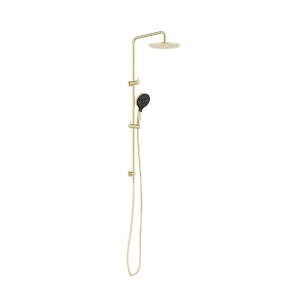 Nero Round Twin Shower With Air Shower II Brushed Gold - NR250805D02BG