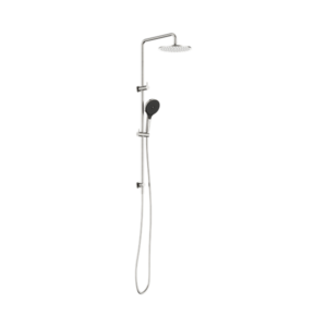 Nero Round Twin Shower With Air Shower II Brushed Nickel - NR250805D02BN