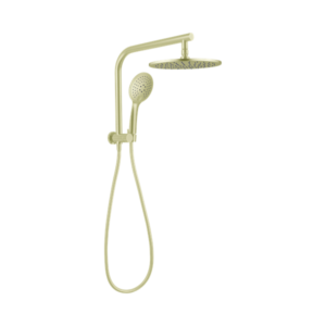 Nero Mecca 2 In 1 Twin Shower Brushed Gold - NR250805bBG