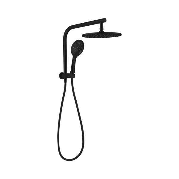 Nero Mecca 2 In 1 Twin Shower Matte Black - NR250805bMB