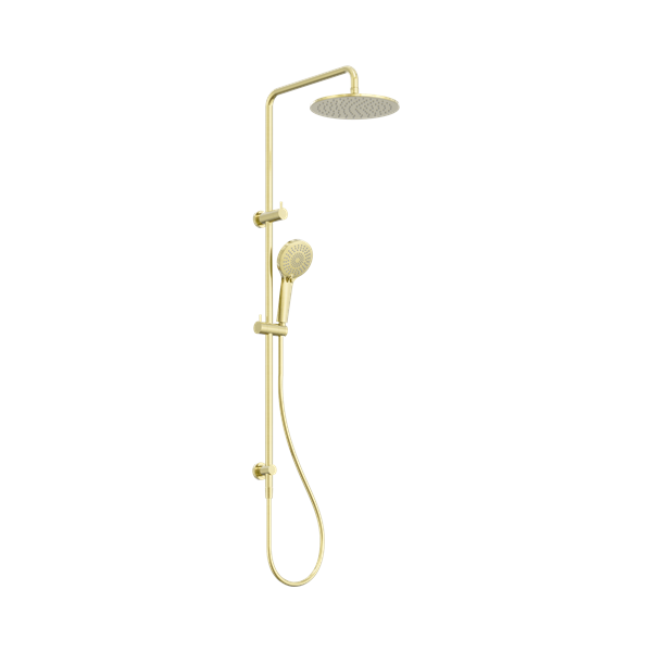 Nero Round Twin Shower Brushed Gold - NR250805dBG