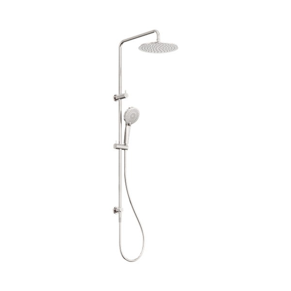 Nero Round Twin Shower Brushed Nickel - NR250805dBN
