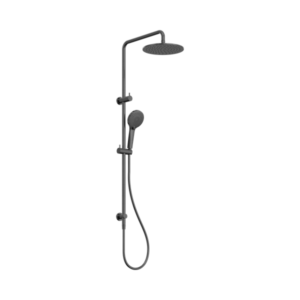 Nero Round Twin Shower Gun Metal - NR250805dGM