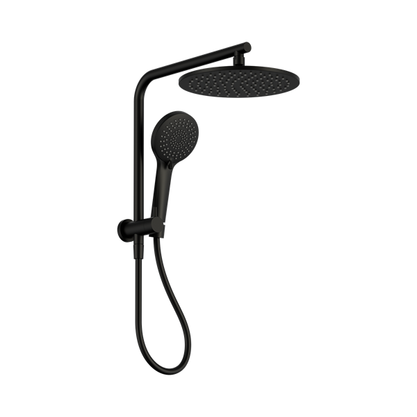 Nero Mecca 2 In 1 Twin Shower Matte Black - NR250805eMB