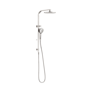 Nero Bianca Twin Shower Brushed Nickel - NR250805fBN