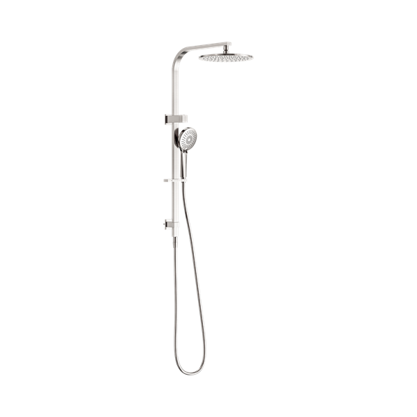 Nero Bianca Twin Shower Brushed Nickel - NR250805fBN