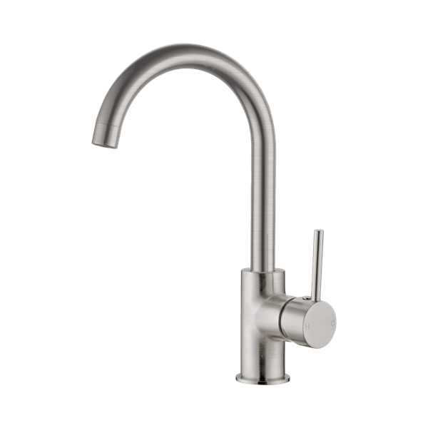 Nero Dolce Kitchen Mixer Gooseneck Brushed Nickel - NR250807BN