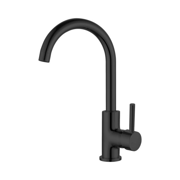 Nero Dolce Kitchen Mixer Gooseneck Matte Black - NR250807MB