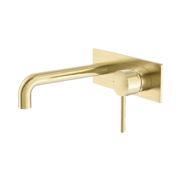 Nero Dolce Wall Basin/Bath Mixer Brushed Gold - NR250810bBG