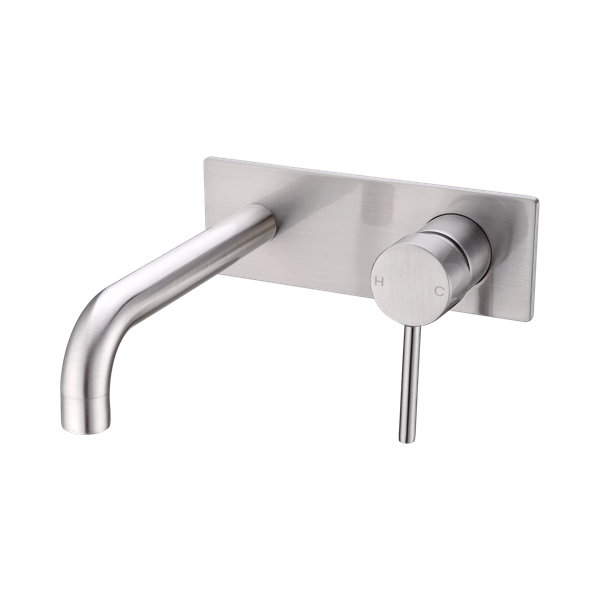 Nero Dolce Wall Basin/Bath Mixer Brushed Nickel - NR250810bBN