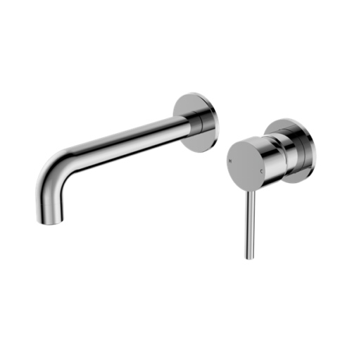 Nero Dolce Wall Basin/Bath Mixer Separate Back Plate Chrome - NR250810cCH