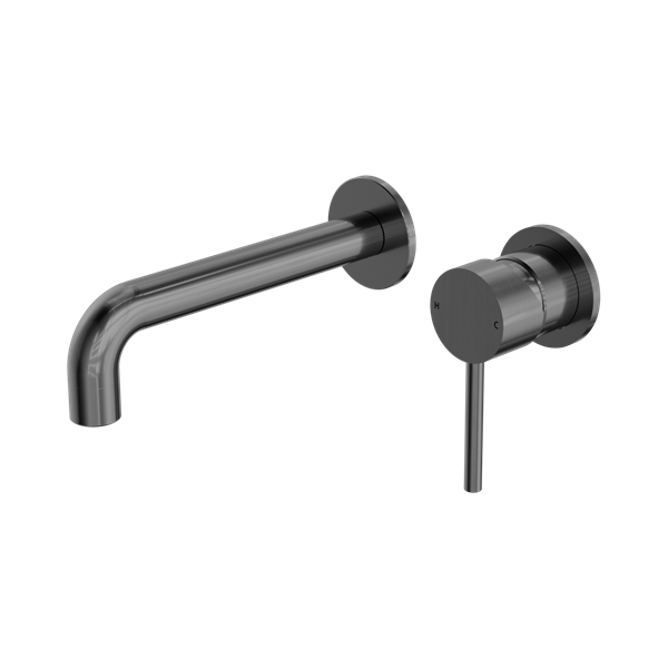Nero Dolce Wall Basin/Bath Mixer Separate Back Plate Gun Metal - NR250810cGM
