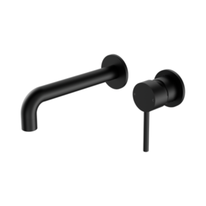 Nero Dolce Wall Basin/Bath Mixer Separate Back Plate Matte Black - NR250810cMB