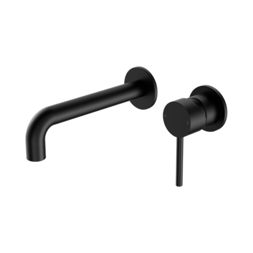 Nero Dolce Wall Basin/Bath Mixer Separate Back Plate Matte Black - NR250810cMB