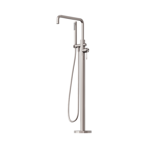 NR251903ABN-Opal-Freestanding-Bath-Mixer-With-Hand-Shower-Brushed-Nickel-Thumb.png Nero Opal Freestanding Bath Mixer With Hand Shower Brushed Nickel - NR251903ABN
