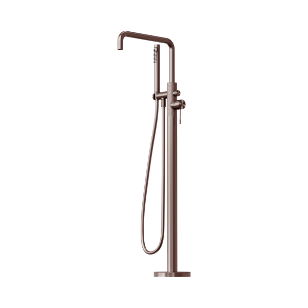 Nero Opal Freestanding Bath Mixer With Hand Shower Brushed Bronze - NR251903ABZ