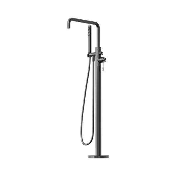 Nero Opal Freestanding Bath Mixer With Hand Shower Graphite - NR251903AGR