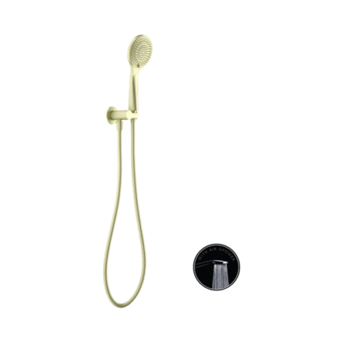 Nero Opal Shower On Bracket With Air Shower Brushed Gold - NR251905BG