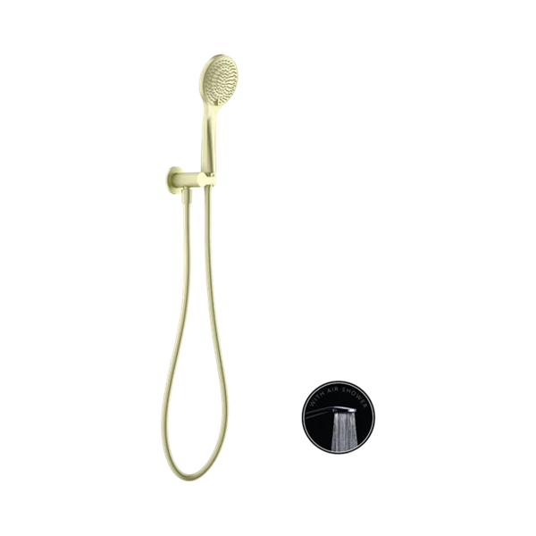 Nero Opal Shower On Bracket With Air Shower Brushed Gold - NR251905BG
