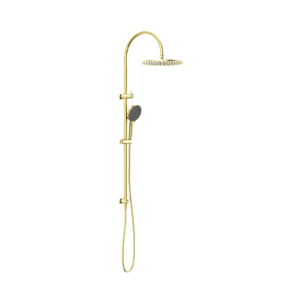 Nero Opal Twin Shower With Air Shower II Brushed Gold - NR251905HBG
