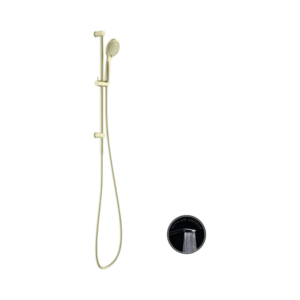 Nero Opal Shower Rail With Air Shower Brushed Gold - NR251905aBG