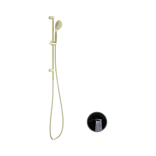 Nero Opal Shower Rail With Air Shower Brushed Gold - NR251905aBG