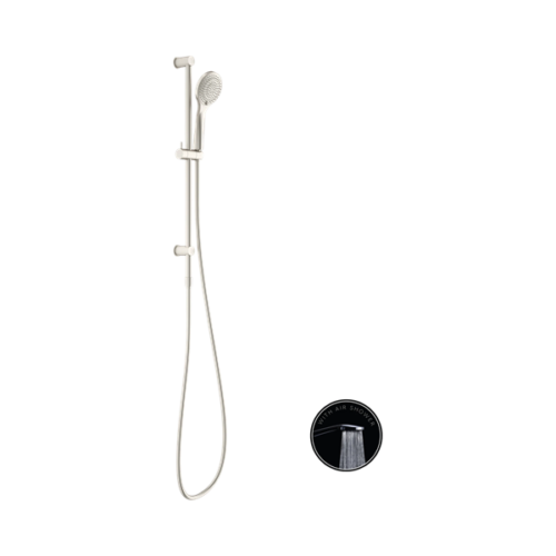 Nero Opal Shower Rail With Air Shower Brushed Nickel - NR251905aBN
