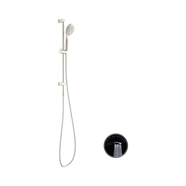 Nero Opal Shower Rail With Air Shower Brushed Nickel - NR251905aBN