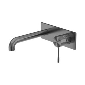 Nero Opal Wall Basin/Bath Mixer 160mm Graphite - NR251907A160GR