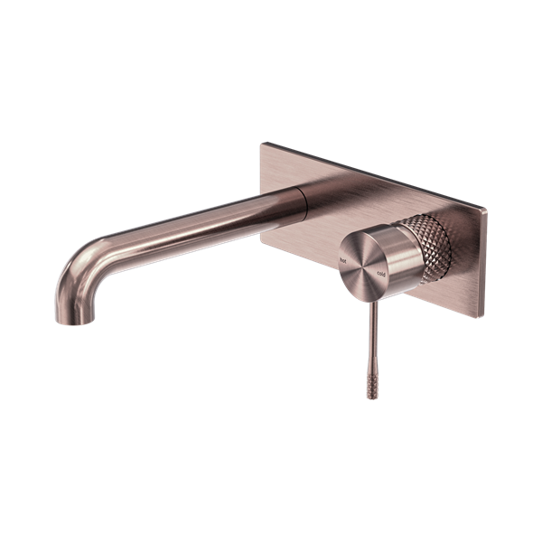 Nero Opal Wall Basin/Bath Mixer 230mm Brushed Bronze - NR251907A230BZ