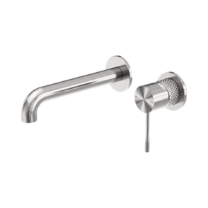 Nero Opal Wall Basin/Bath Mixer Separate Back Plate 160mm Brushed Nickel - NR251907B160BN