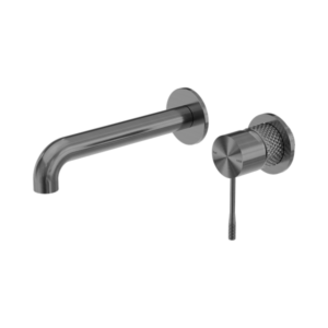 Nero Opal Wall Basin/Bath Mixer Separate Back Plate 160mm Graphite - NR251907B160GR