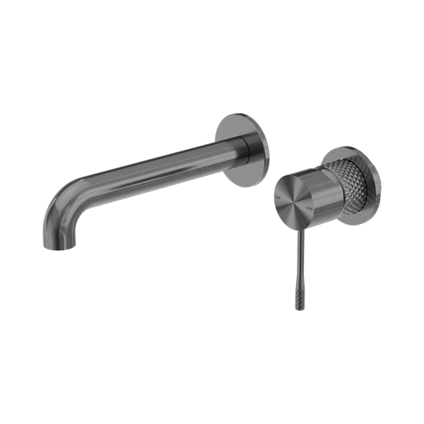 Nero Opal Wall Basin/Bath Mixer Separate Back Plate 160mm Graphite - NR251907B160GR