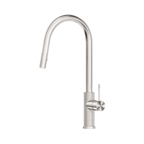 Nero Opal Pull Out Sink Mixer With Vegie Spray Function Brushed Nickel - NR251908BN